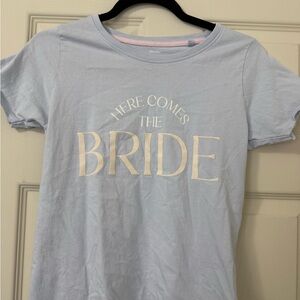 Light Blue 'Here Comes the Bride' T-Shirt